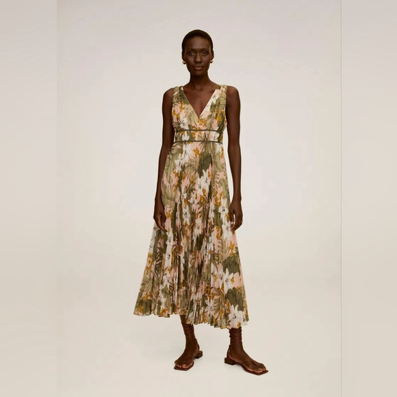 MANGO Floral Print Dress - Picture 1 of 16